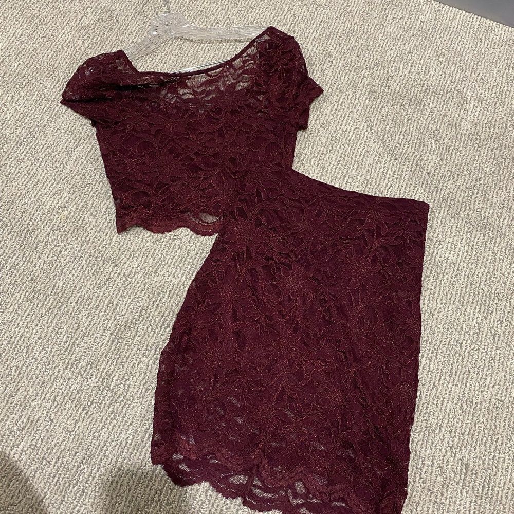 Speechless skirt and top